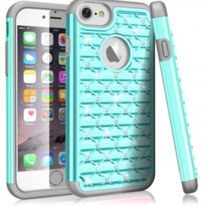 iPhone 7P /8 Plus Bling Crystal Fashion Case - Teal (3146)