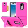 Galaxy A6 BRUSHED METAL CASE W/ HORIZONTAL KICKSTAND & CARD SLOT-Pink (1688)