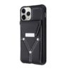 APPLE IPHONE 11 PRO MAX - MYBAT Buckle Wallet Cover with Magnetic buckle - BLACK (9505) - Image 3
