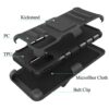 Galaxy A51 5G Rubberized Holster Clip Kickstand Case - Black/Black (10994) - Image 2