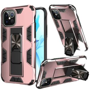 Apple iPhone 12 Pro Max 6.7 Optimum Magnetic RingStand Case Cover - Rose Gold (110312)