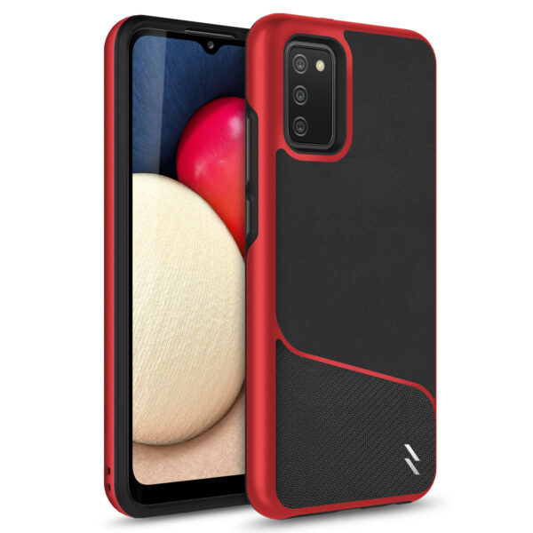 SAMSUNG GALAXY A02s ZIZO DIVISION SERIES CASE - RED & BLACK (1101046)