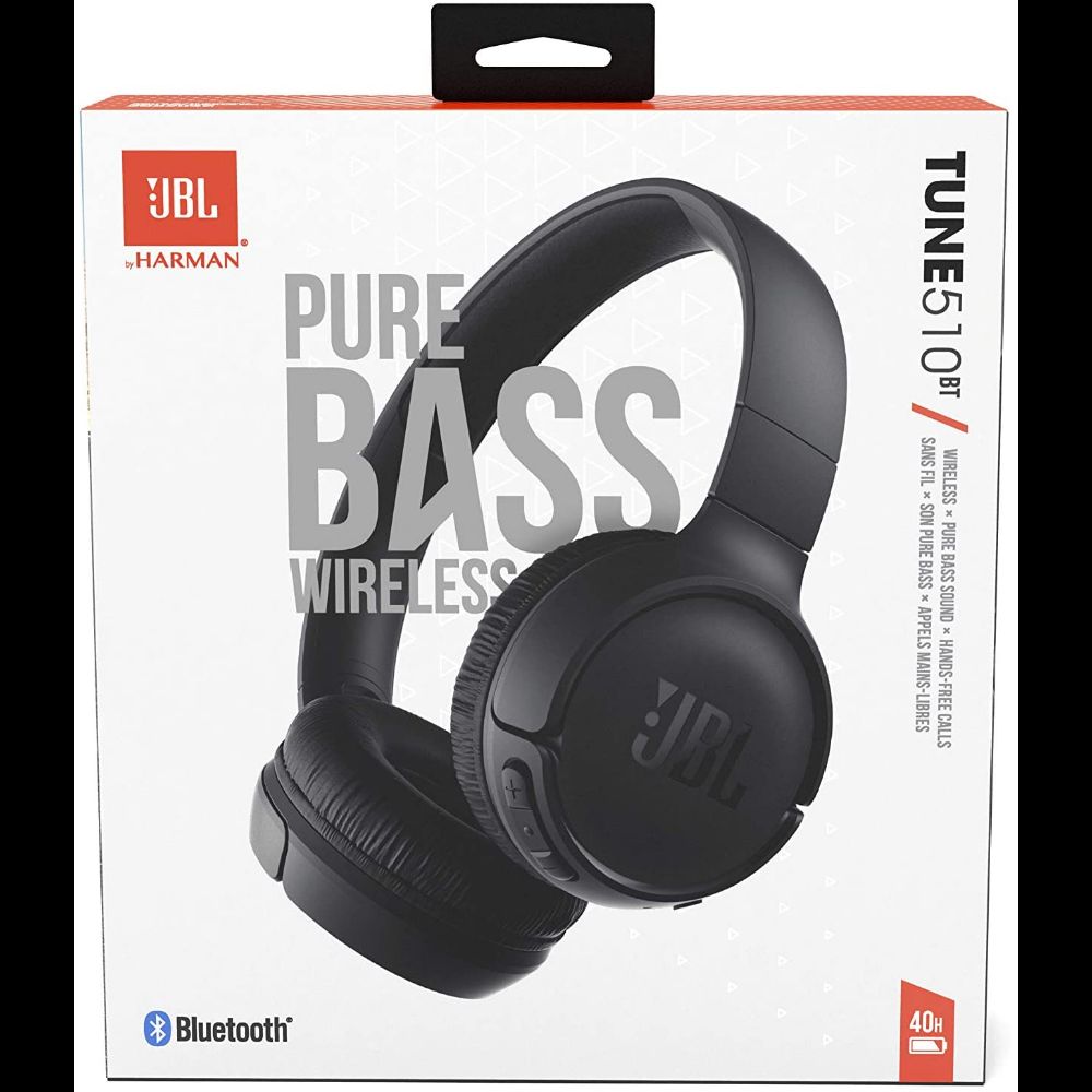 JBL Tune 510Bt Wireless Bluetooth 5.0 On-Ear Headphones – JBL Pure Bass