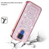 Moto G Play 2021 Embroidery Bling Glitter Chrome Hybrid Case Cover - Mexico on Pink (1101370) - Image 2