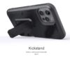 Apple iPhone 12 Pro Max Ghostek Belt Clip Holster Phone Case w/Kickstand and Card Holder - Matte Black (1101718) - Image 7