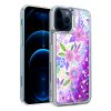 Apple iPhone XR Liquid Quicksand Glitter Cover Case - Colorful Flower Arrangement (1103022) - Image 3