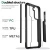 Samsung Galaxy S21 FE Aluminium Alloy Transparent PC TPU Slick Hybrid - Black (1102628) - Image 3