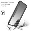 Samsung Galaxy S21 FE Aluminium Alloy Transparent PC TPU Slick Hybrid - Black (1102628) - Image 2