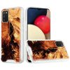 Samsung A02s Vogue Epoxy Glitter Hybrid Case Cover - Marble Brown (1102621)