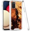 Samsung A02s Vogue Epoxy Glitter Hybrid Case Cover - Marble Brown (1102621) - Image 3