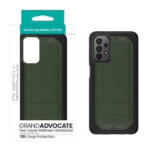 Samsung Galaxy A23 5G QUIKCELL GRAND ADVOCATE Dual-Layer Kickstand Case - ARMY GREEN (1104817)