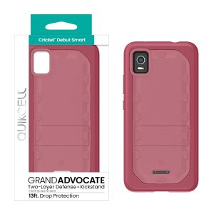 QUIKCELL Cricket Debut Smart GRAND ADVOCATE Dual-Layer Kickstand Case DESERT PINK  (1104901)