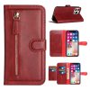 Samsung A23 5G Premium Wallet MultiCard Holder Money Zipper With Magnetic Flap - Red (1105100)
