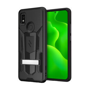 CRICKET ICON 4 ZIZO TRANSFORM SERIES CASE - BLACK & BLACK (1105022)