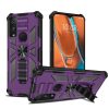 Cricket Ovation 3 Rockstar Machine Magnet Mount Friendly Kickstand Case Cover - Black/Purple (1105260)