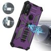 Cricket Ovation 3 Rockstar Machine Magnet Mount Friendly Kickstand Case Cover - Black/Purple (1105260) - Image 3