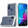 Moto G Play 2023, G Pure, G Power (2022) Colored Shockproof Transparent Hard PC TPU Hybrid Case Cover - Clear/Clear (1105730)
