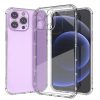 iPhone 15 Pro Max Shatterproof Transparent Cross Stripes Design Thick TPU Case Cover - Clear (1106099) - Image 3