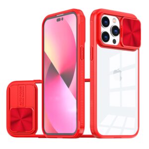 iPhone 15 Pro Fusion Transparent Clear Hybrid Case Cover - Red (1106094)