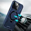 iPhone 15 Pro Magnetic Ring Stand Simplistic Tough Hybrid Case Cover - Blue (1106186) - Image 3