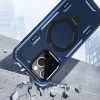 iPhone 15 Pro Magnetic Ring Stand Simplistic Tough Hybrid Case Cover - Blue (1106186) - Image 5