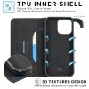 Apple iPhone 15 Pro Max (6.7) MyBat Pro Executive Series Wallet Case - Black (1106215) - Image 2