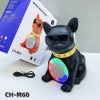 New cool dog doll Bluetooth speaker launched New model CH-M60 - Black (1107022)