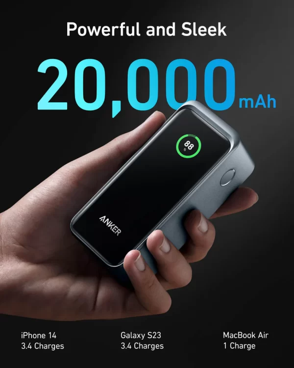 Anker Prime 20K mAh 200W 3-Port Power Bank - Black (1107805) - Image 4