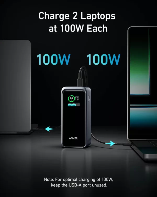 Anker Prime 20K mAh 200W 3-Port Power Bank - Black (1107805) - Image 6