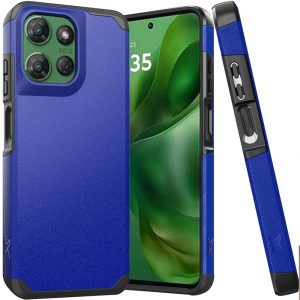 Motorola Moto G Power 5G 2025 (Original Series) Tough Strong Shockproof Hybrid in Slide-Out Package - Classic Blue (1102627)