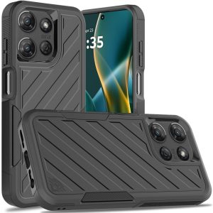 Moto G Stylus 5G 2025 Noble lined shockproof dual layer hybrid - Black/Black  (1102844)